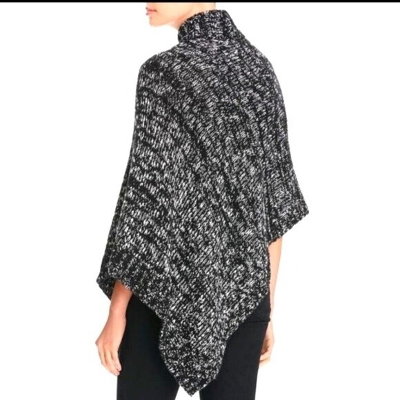 Eileen Fisher Black and White Cape - Picture 3 of 14